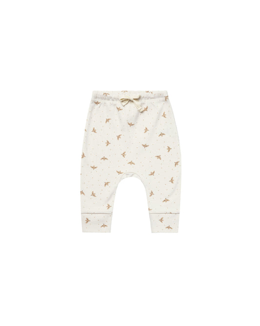 Quincy Mae Drawstring Pant Doves