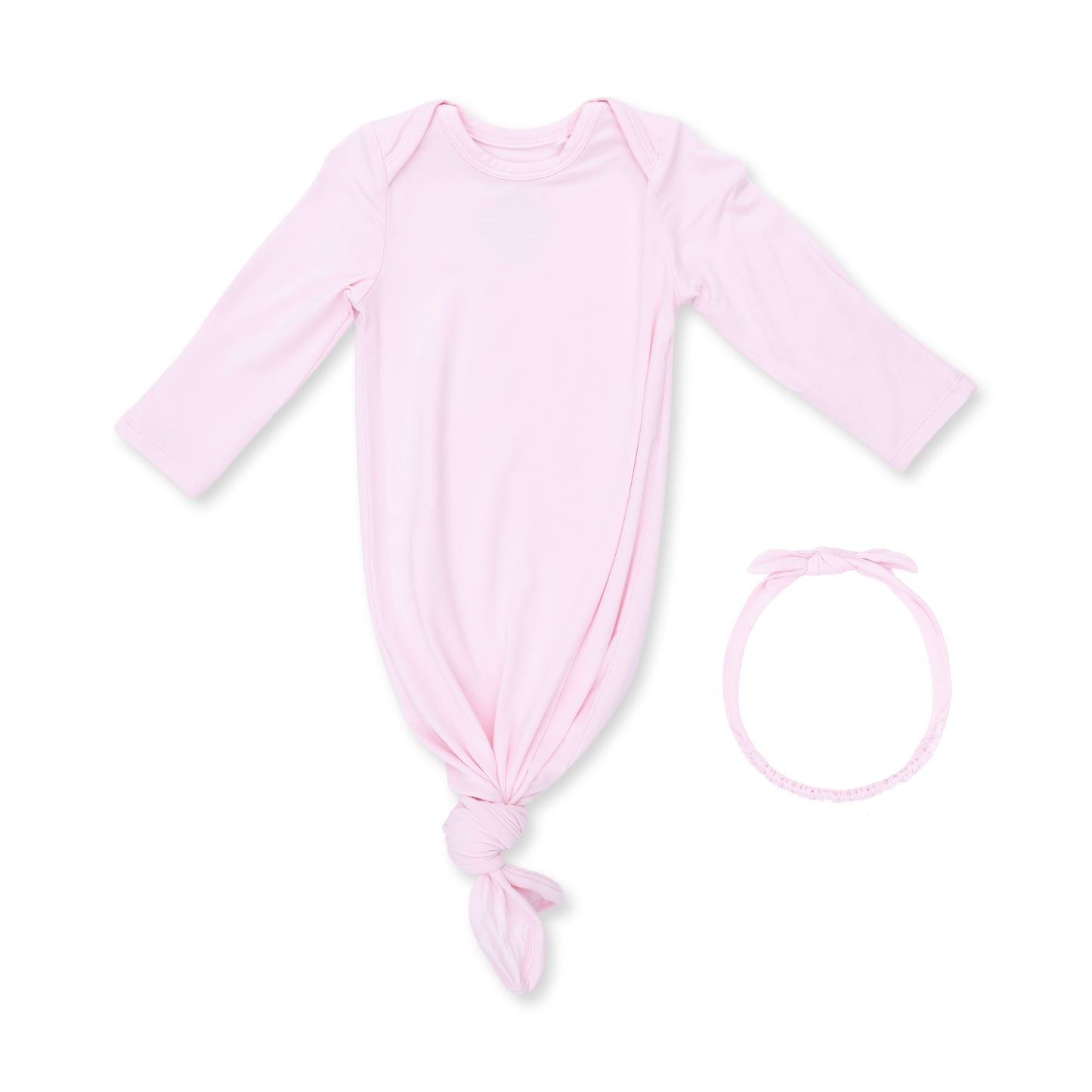 Angel Dear Solid Pink A Boo - Knotted Gown and Headband