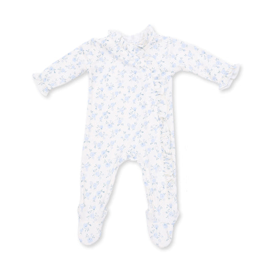Angel Dear Rose Briar - Kimono Ruffle Snap Footie