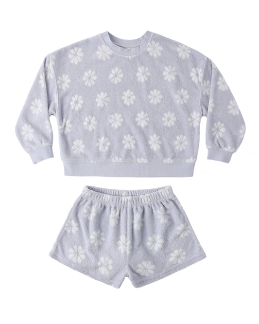 Rylee + Cru Karli Set Periwinkle Daisy Periwinkle