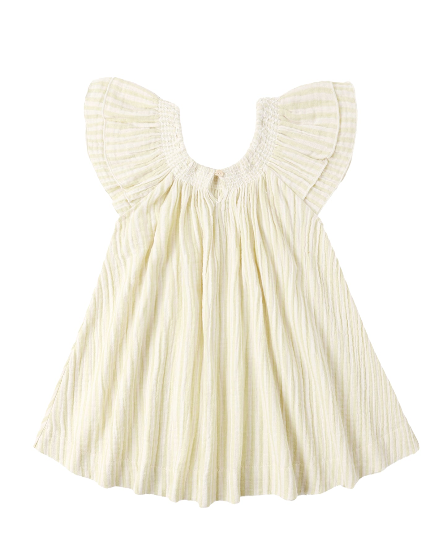 Rylee + Cru Lucia Dress Citron Stripe Citron