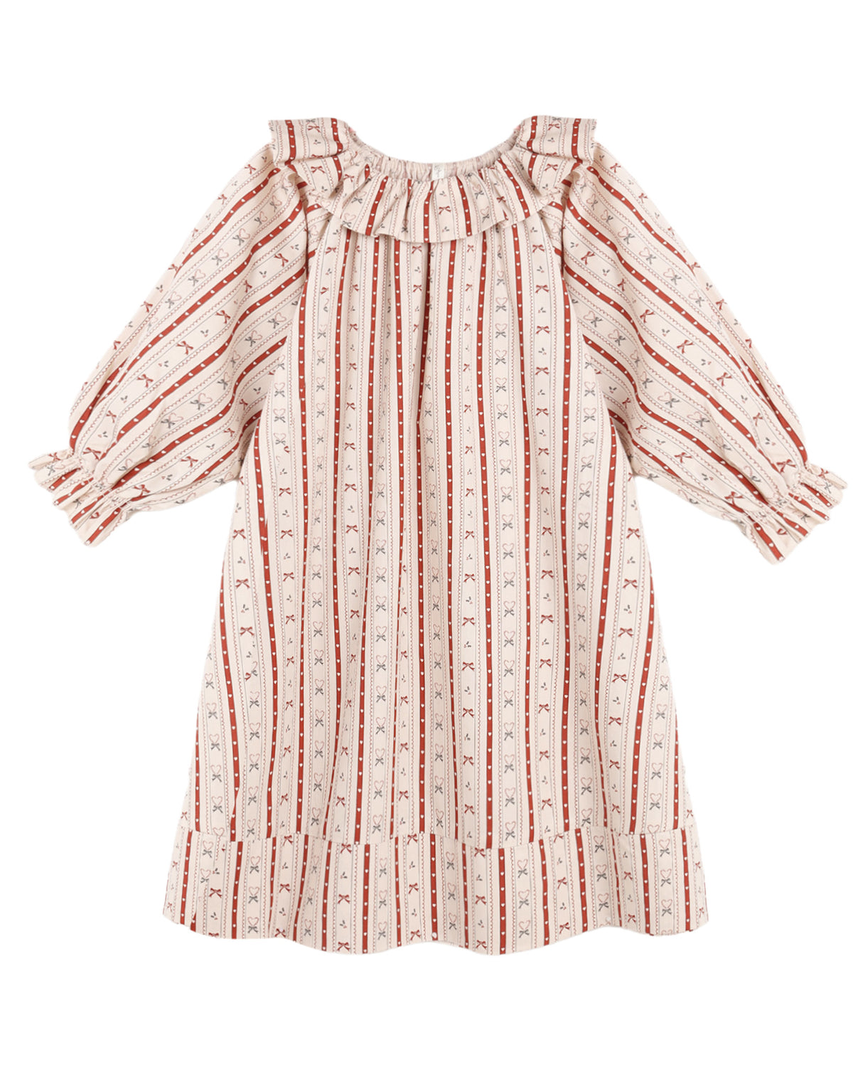 Rylee + Cru Girl's Nightgown Candy Cane Lane