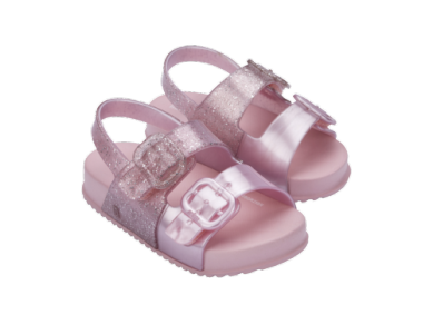 Mini Melissa Cozy Sandal Baby - Pink/Glitter