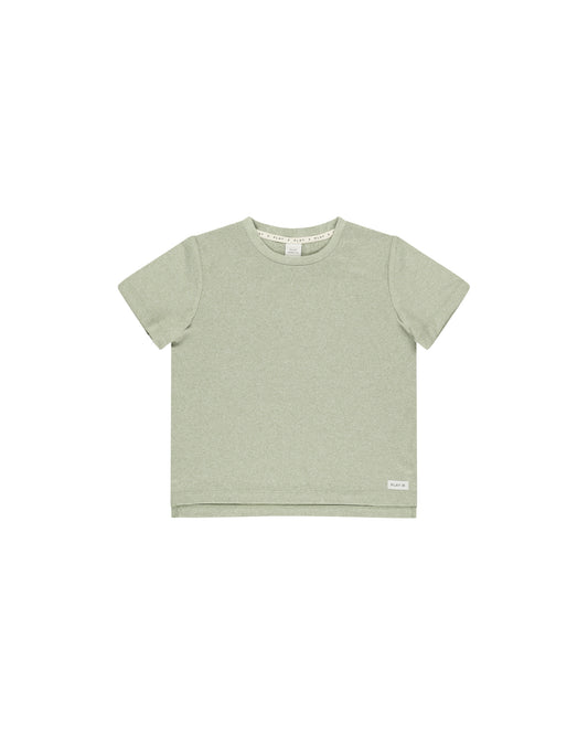 Rylee + Cru Cove Essential Tee Heathered Sage