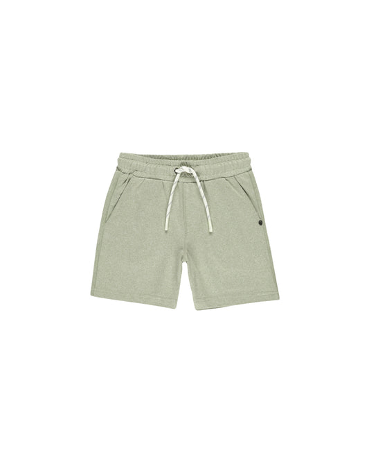 Rylee + Cru Oceanside Tech Short Heathered Sage