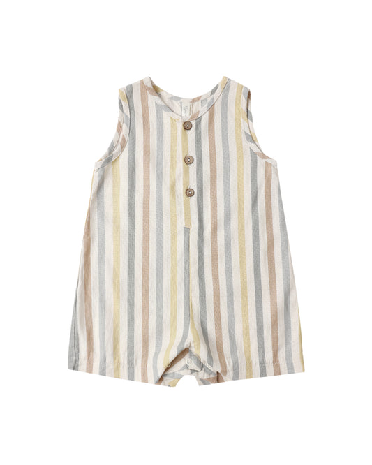 Rylee + Cru Mavrick Romper Valencia Stripe