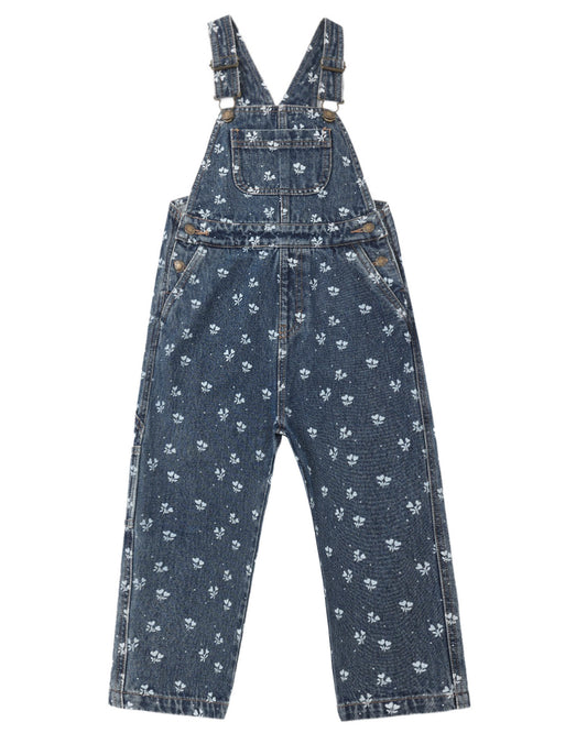 Rylee + Cru Utility Overall Heart Ditsy