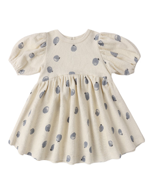 Quincy Mae Darla Dress Blueberries Natural