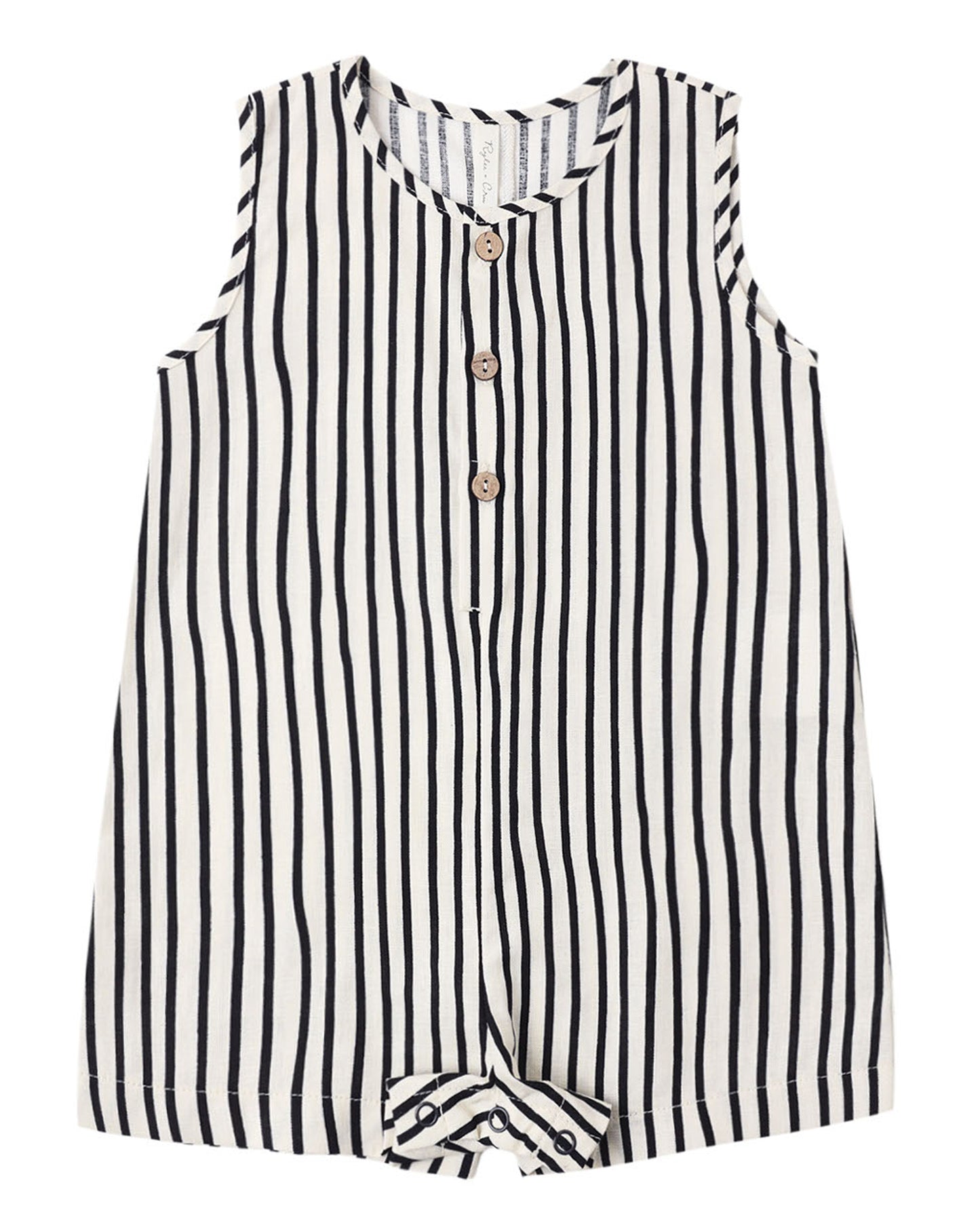 Rylee + Cru Mavrick Romper Wavy Stripe