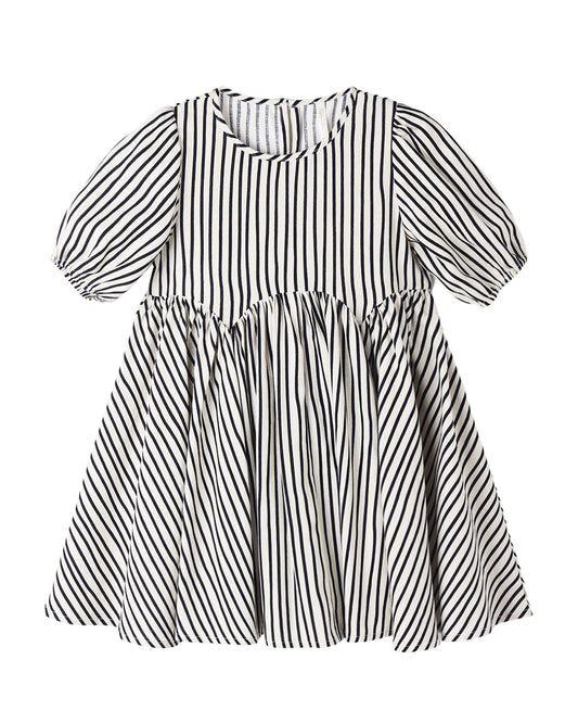 Rylee + Cru Rose Dress Wavy Stripe