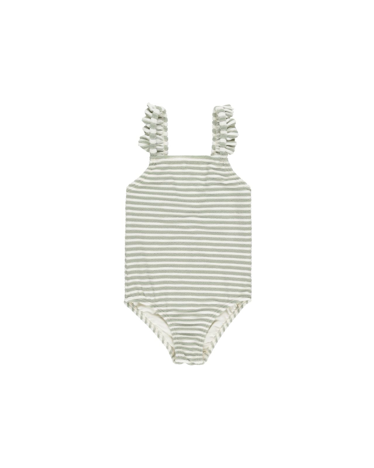 Rylee + Cru Positano One-Piece Sage Stripe