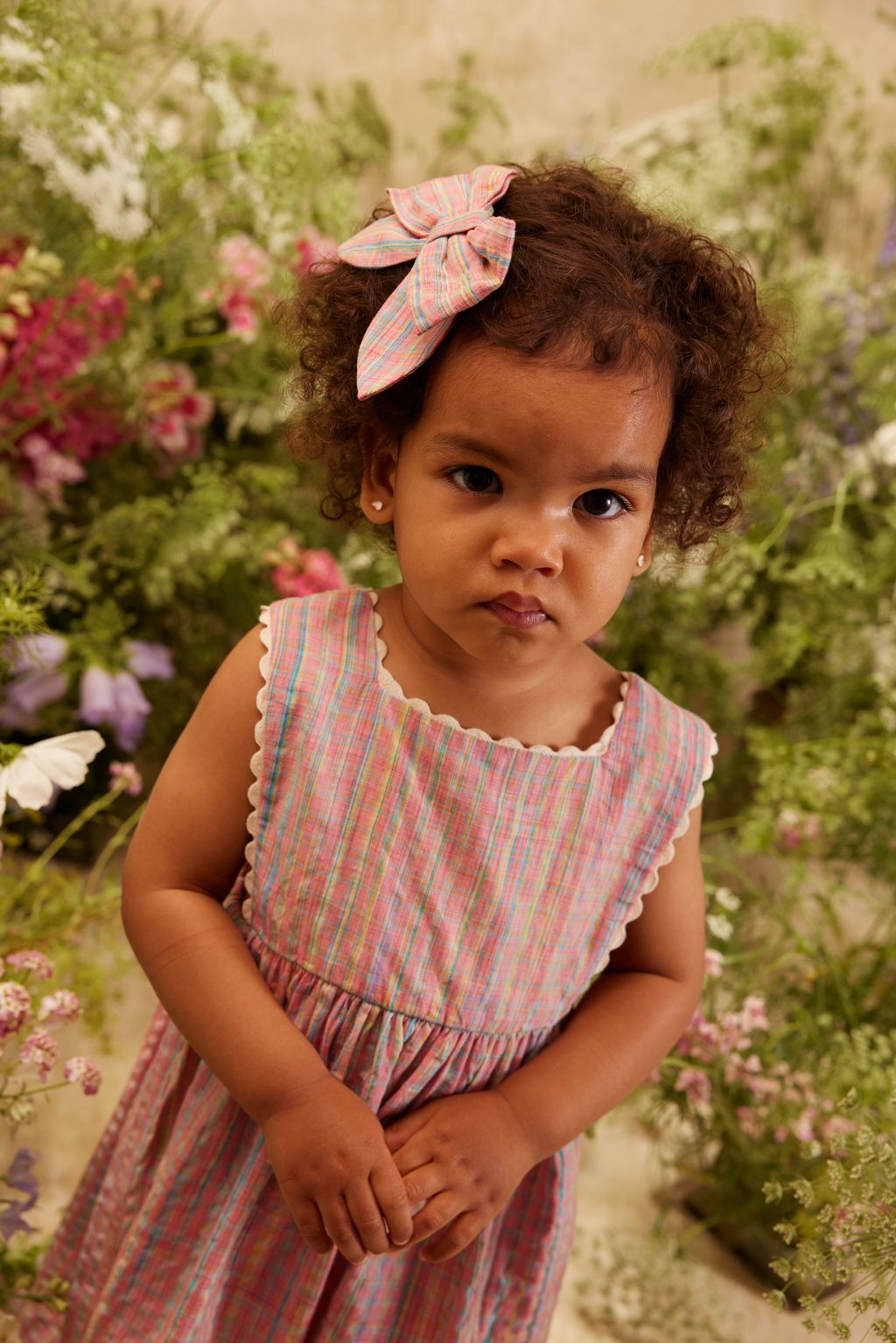 Louise Misha Martine Dress Pink Pomelo Checks