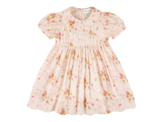 Morley Xori Girls Dress with Short Sleeves Blush