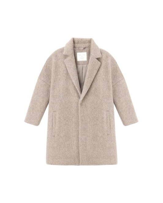 Rylee + Cru Presley Longline Coat Camel