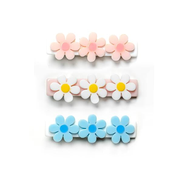 Lilies & Roses Daisies Pastel Color Alligator Clips