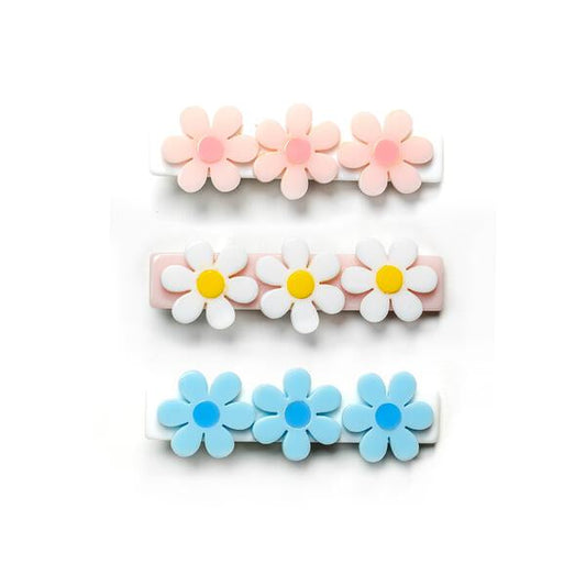 Lilies & Roses Daisies Pastel Color Alligator Clips