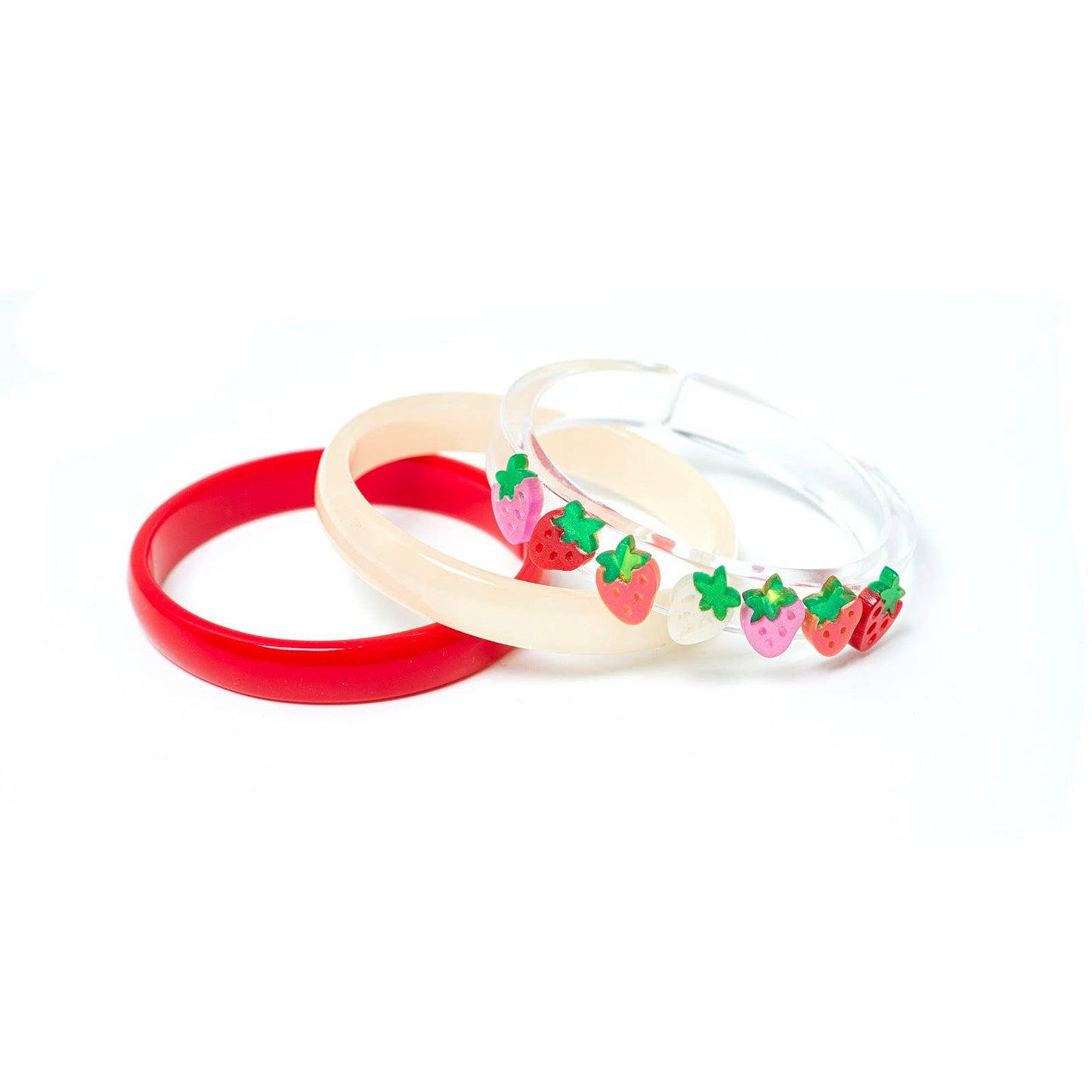 Lilies & Roses NY Strawberry Pearlized Bangles Pitt Street Kids