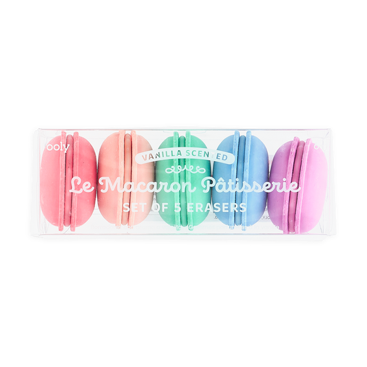 Ooly Le Macaron Patisserie Scented Erasers - Set of 5