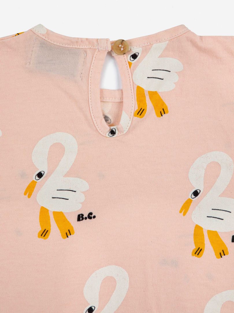 Bobo Choses Pelican all over ruffle T-Shirt