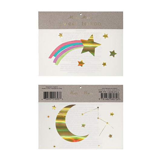 Meri Meri Rainbow Shooting Star Tattoo