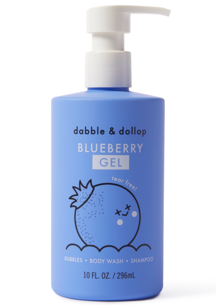 Dabble & Dollop Blueberry Shampoo, Bubble Bath, & Body Wash