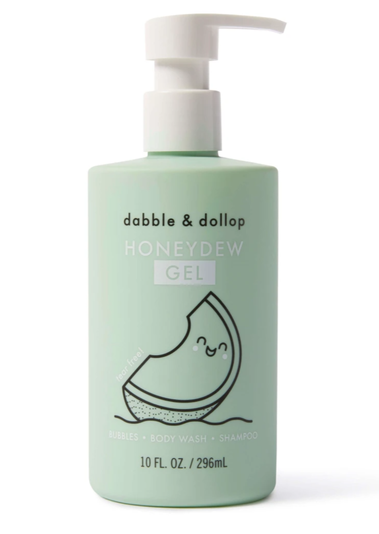 Dabble & Dollop Honeydew Shampoo, Bubble Bath, and Body Wash