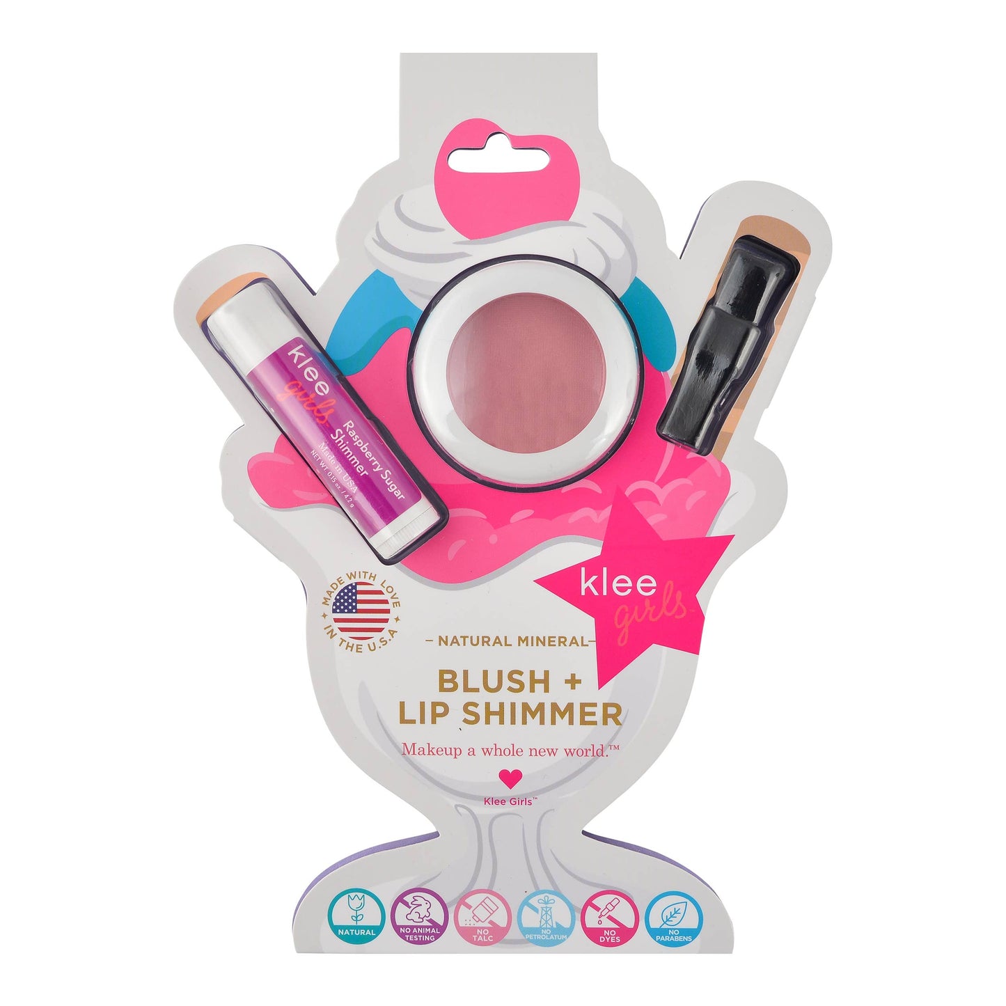 Klee Naturals - Sweet Cherry Pop - Klee Girls Natural Blush Lip Shimmer