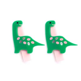 Lilies & Roses Preciousaurus Green Dino Clips