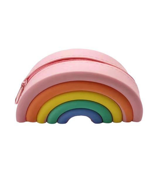 Silicone Jelly Rainbow Coin Purse Pouch