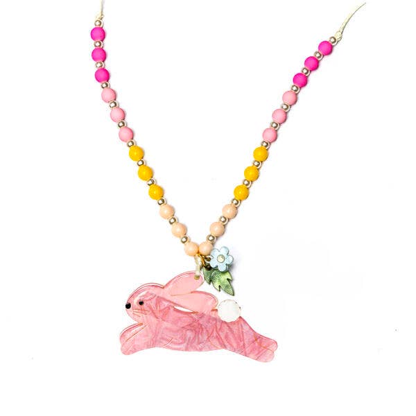 Lilies & Roses NY -  Hop Bunny Pink Pearlized Necklace