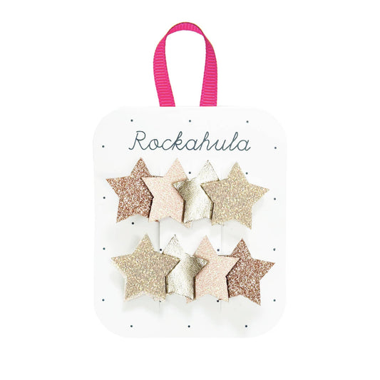 Rockahula Kids - Frosted Shimmer Star Clips