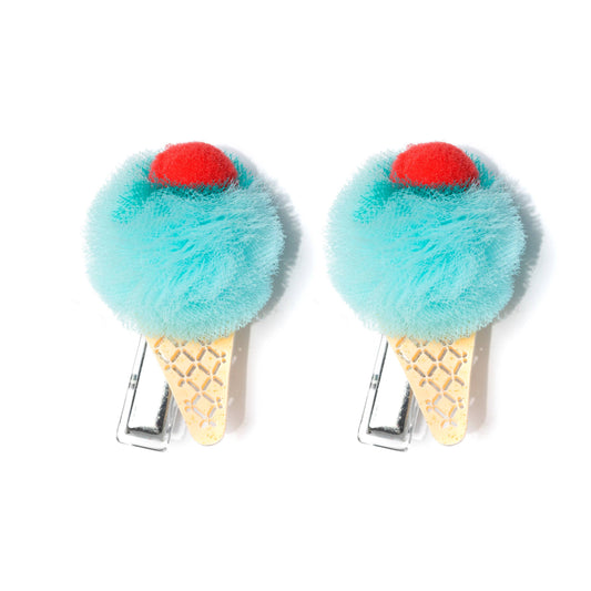 Lilies & Roses NY - Pompom Ice Cream Alligator Clips