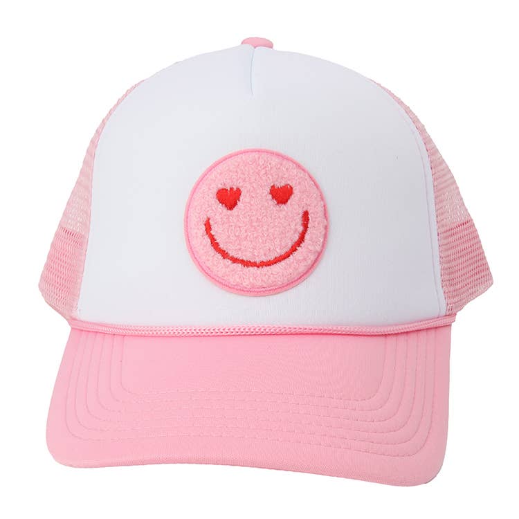 Sparkle Sisters by Couture Clips - Smiley Trucker Hat: Pink