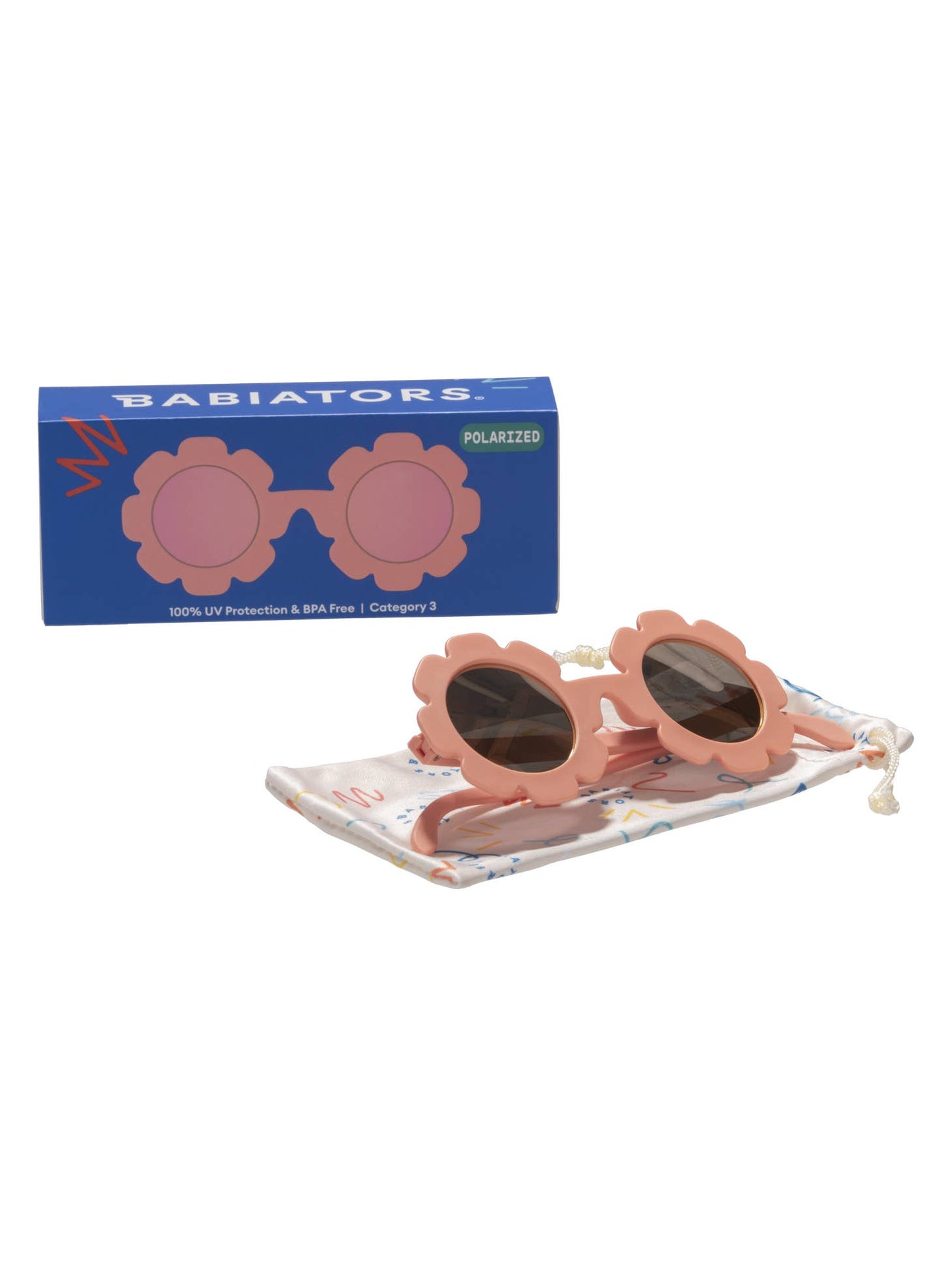 Babiators - Polarized Flower: Peachy Keen | Rose Gold Mirrored Lens