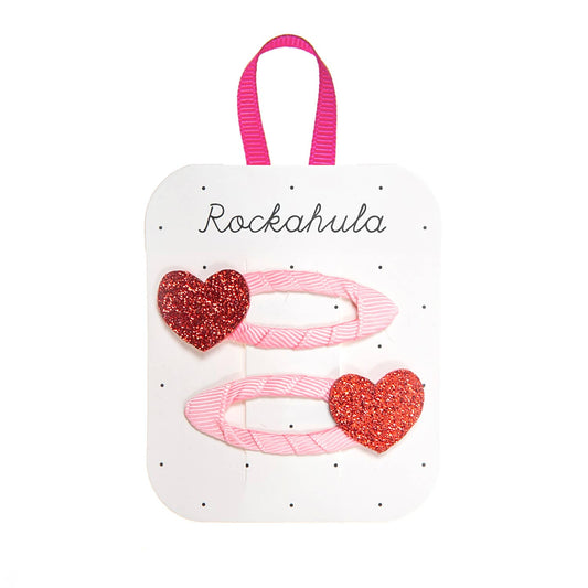 Rockahula Kids - Love Heart Glitter Clips