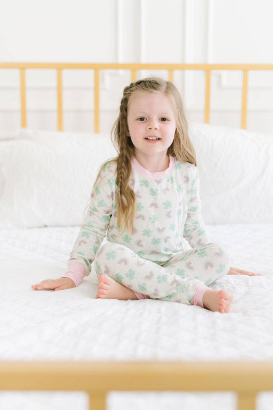 Ollie Jay - 2 Piece Bamboo Pajama Set in Lucky | St. Patricks Day