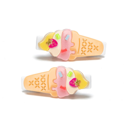 Lilies & Roses NY - Melting Ice Cream Pastel Colors Alligator Clips