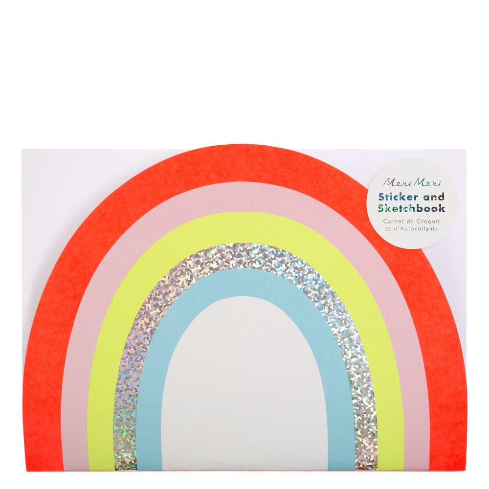 Meri Meri Rainbow Sticker and Sketchbook