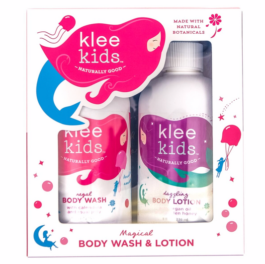 Klee Kids Regal Body Was and Dazzling Body Lotion Set