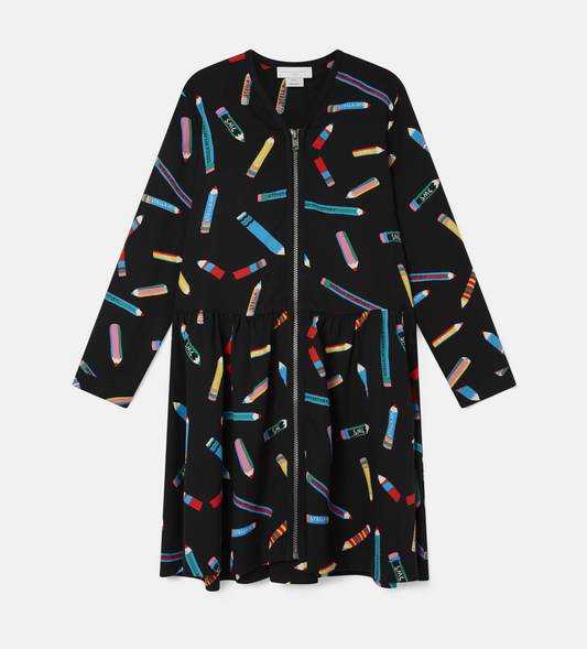Stella McCartney Kid Girl Pencils Dress with Zipper