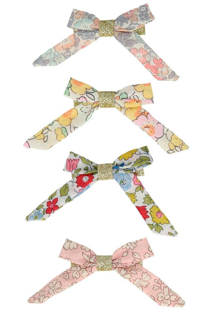 Meri Meri Floral Bow Hair Clips