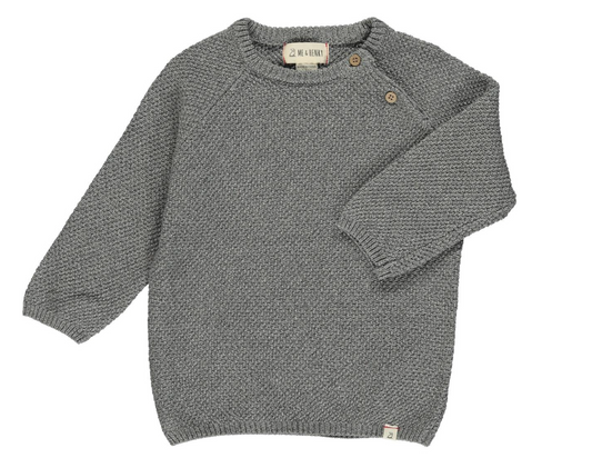 Me & Henry Roan Sweater - Heathered Grey