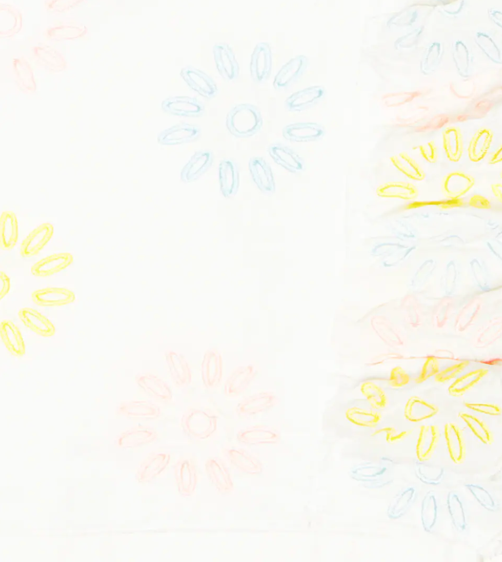 Stella McCartney Kids Embroidered Flower Crop Top