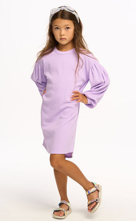 Chaser Vintage Rib Long Sleeve Dress