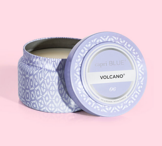 Capri Bllue Volcano Lavender Printed Tin