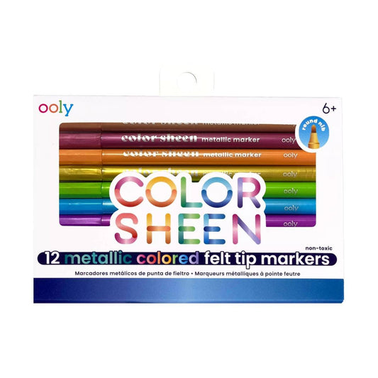 OOLY - Color Sheen Metallic Markers - Set of 15