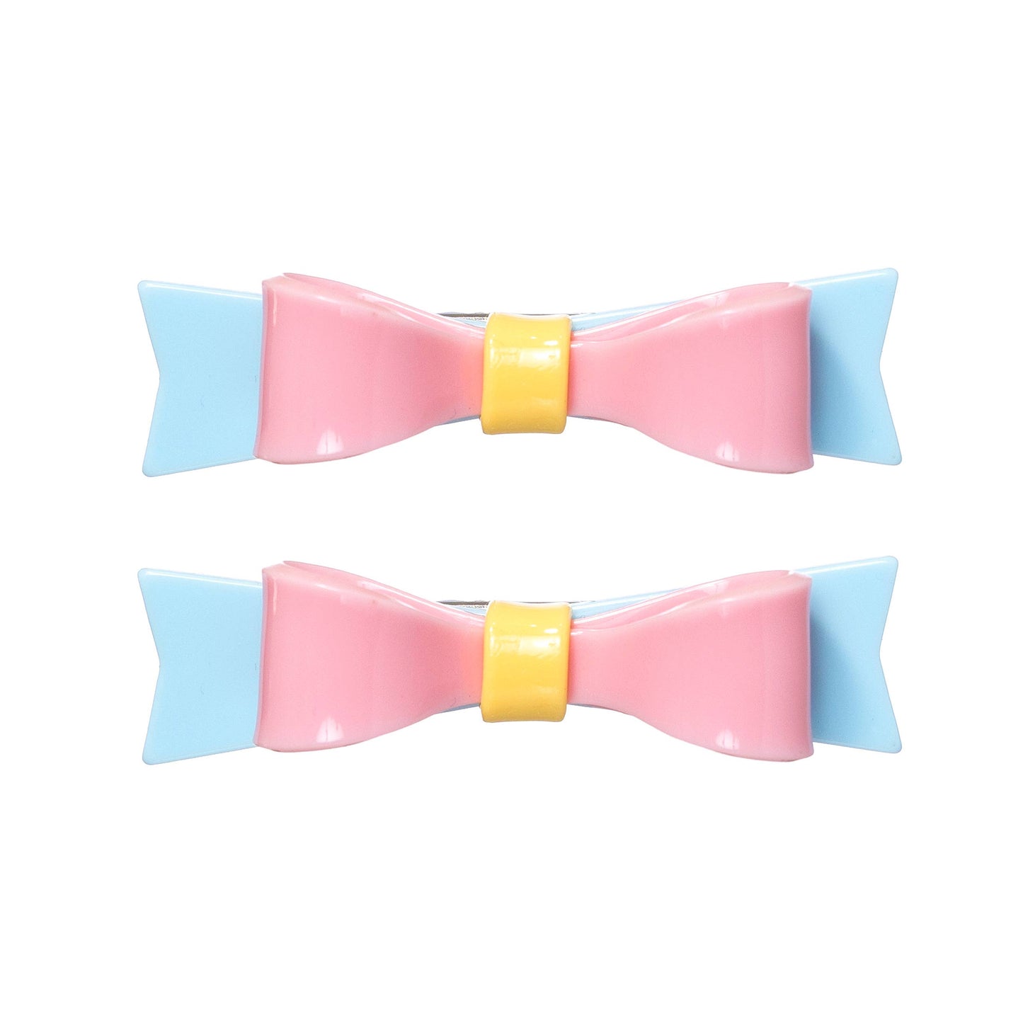 Lilies & Roses NY - Pastel Color Block Bow Tie Alligator Clips