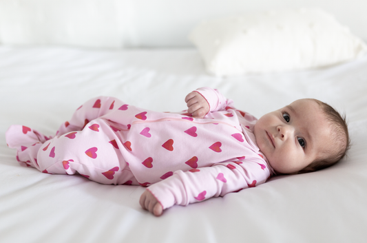 Sammy + Nat - Heart Burst - Valentine's Day Zipper Romper