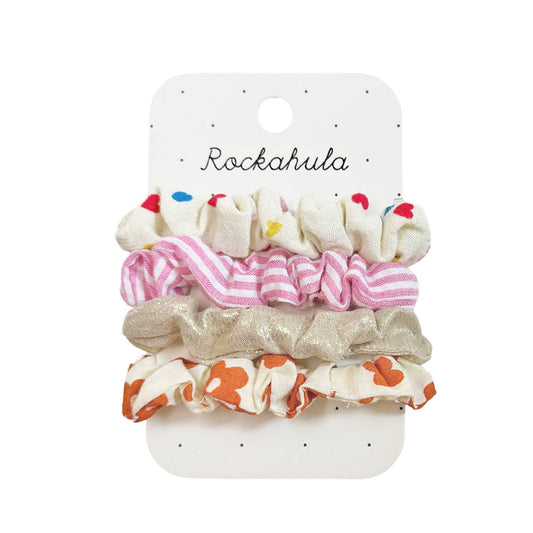 Rockahula Kids - Rainbow Hearts Scrunchie Set