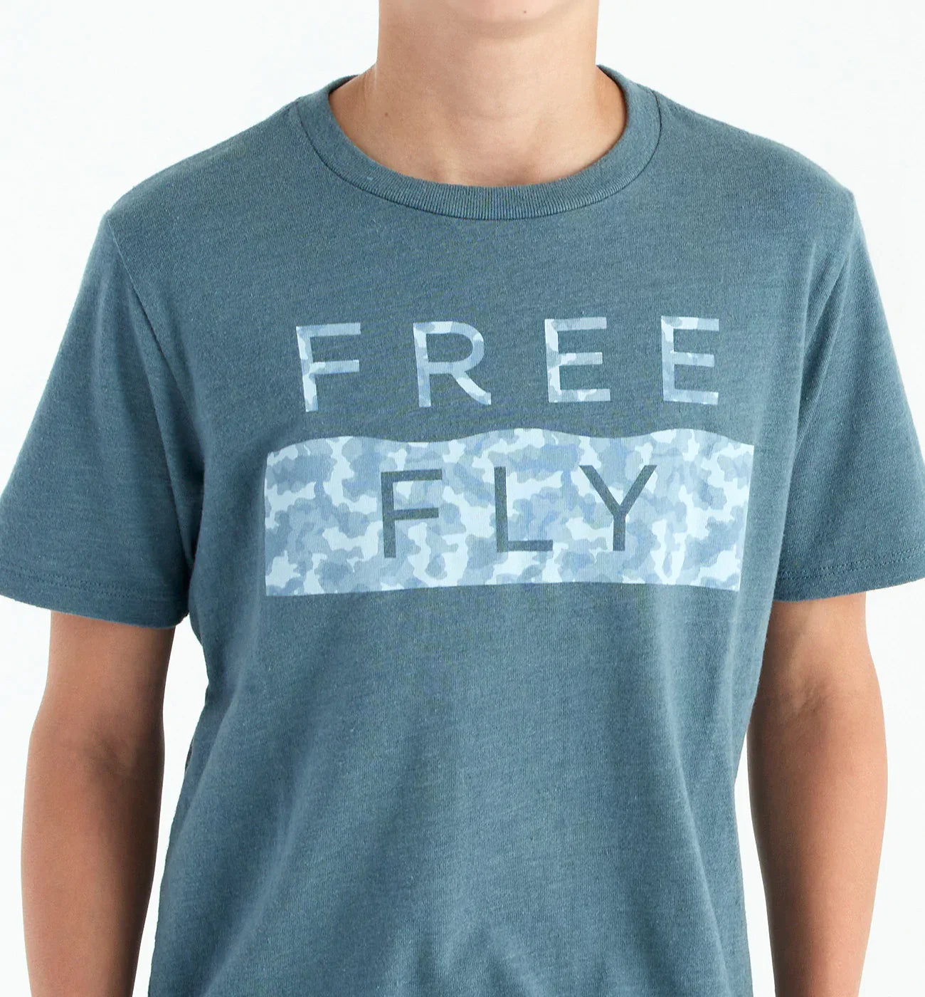 Free Fly Youth Clearwater Camo Tee